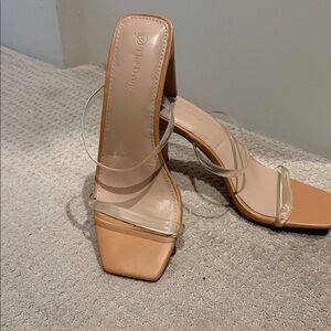 The Drop Women's Elegant Tan Heels